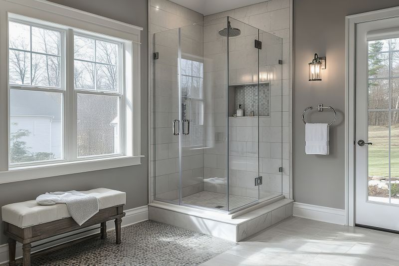 Stylish Shower with Glass Walls